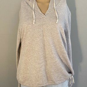 Merona Sz Medium Womens Hoodie Sweater Oatmeal EUC